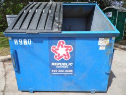Canva dumpster trash bin garbage trashcan container