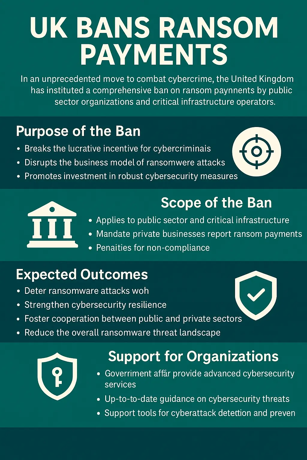 Need to know, UK bans ransom payments across public bodies