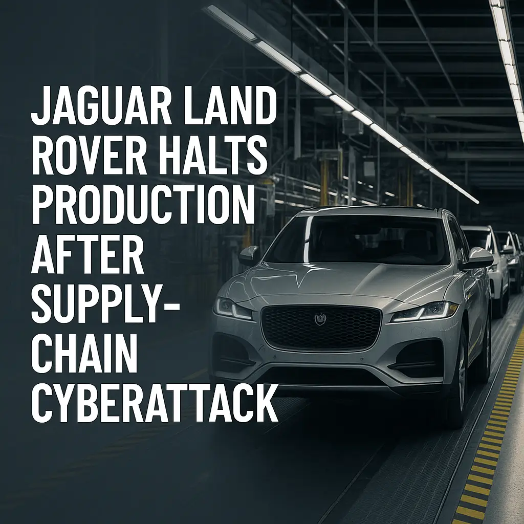Jaguar Land Rover halts production after supply-chain cyberattack