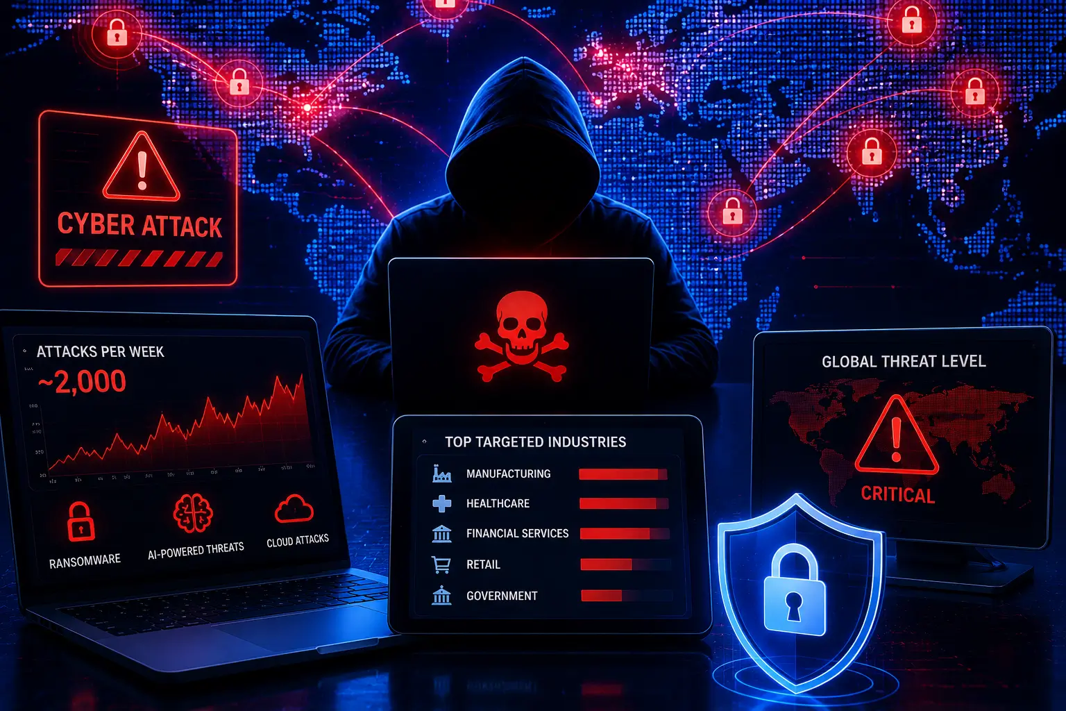 Global Cyberattacks Reach Near-Record Levels