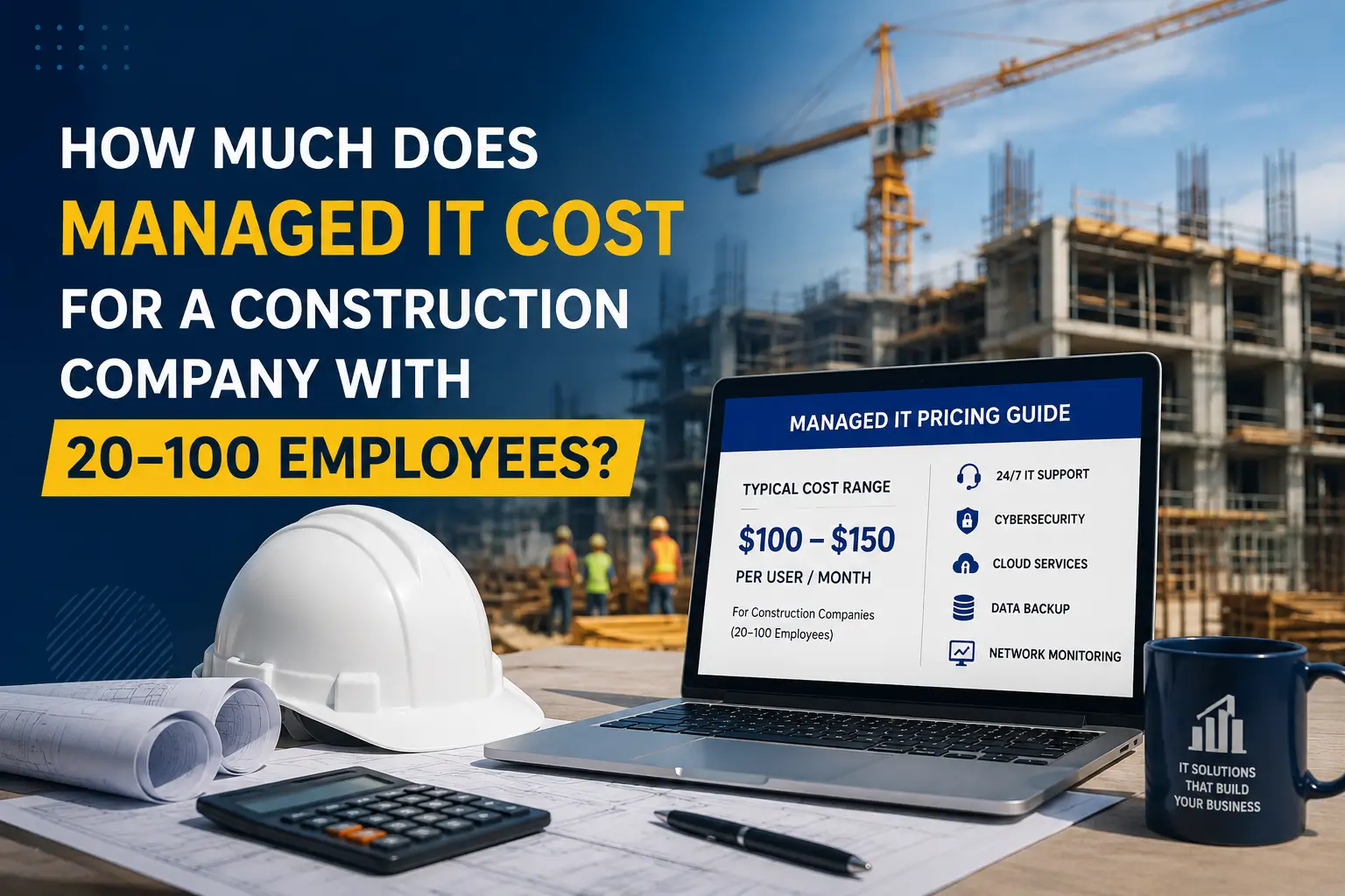 How Much Does Managed IT Cost for a Construction Company with 20–100 Employees