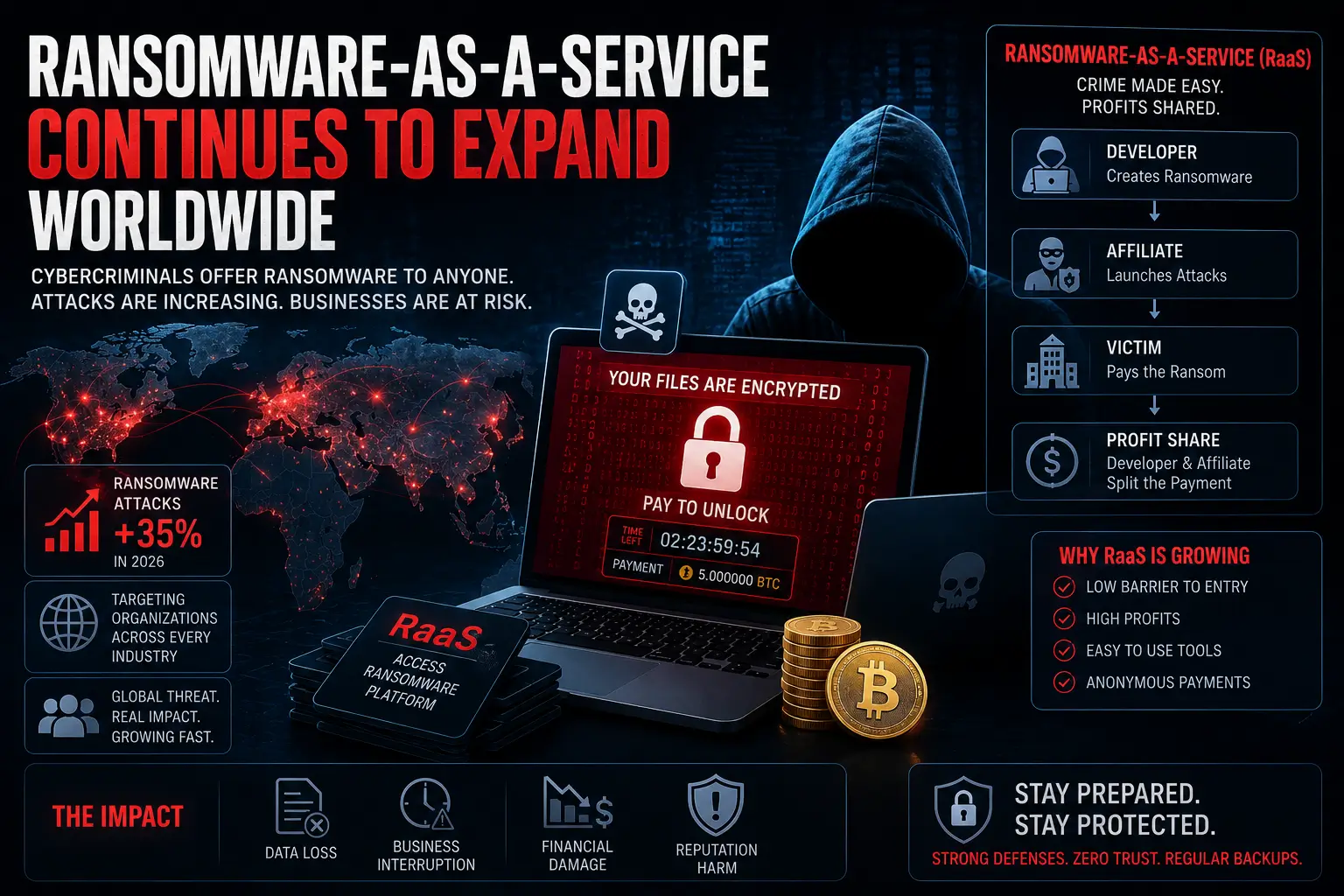 Ransomware-as-a-Service Continues to Expand Worldwide
