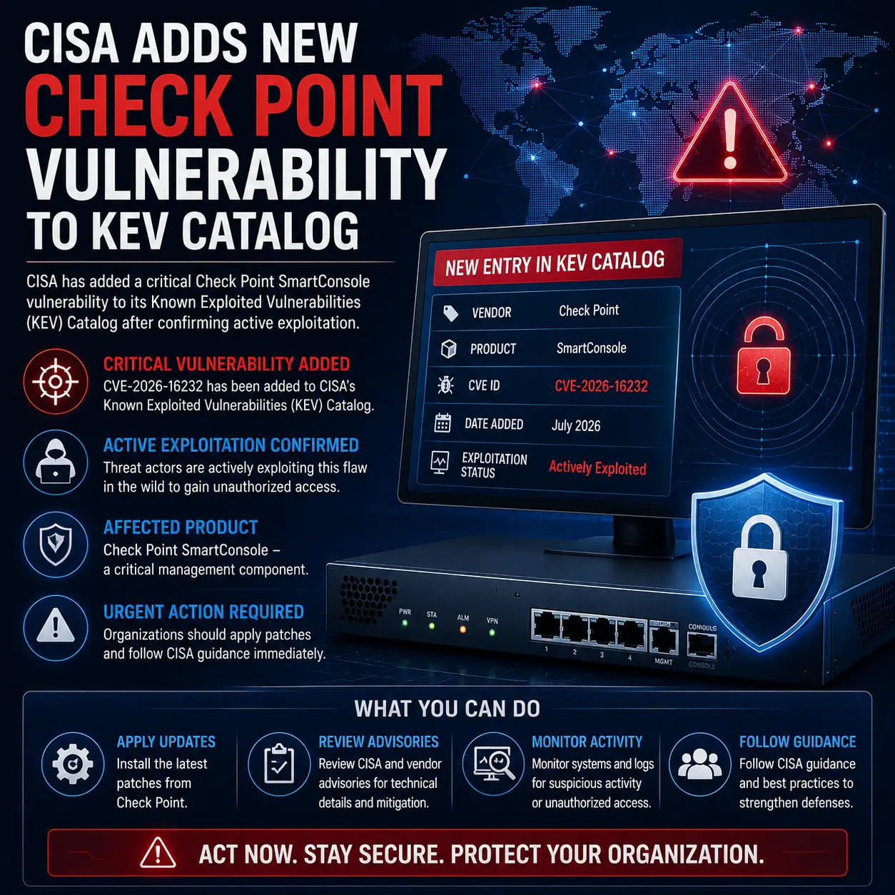 CISA Adds New Check Point Vulnerability to KEV Catalog