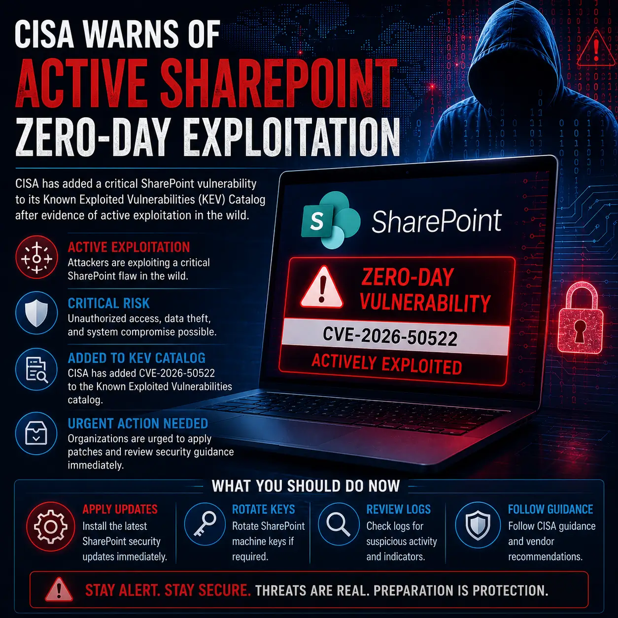 CISA Warns of Active SharePoint Zero-Day Exploitation