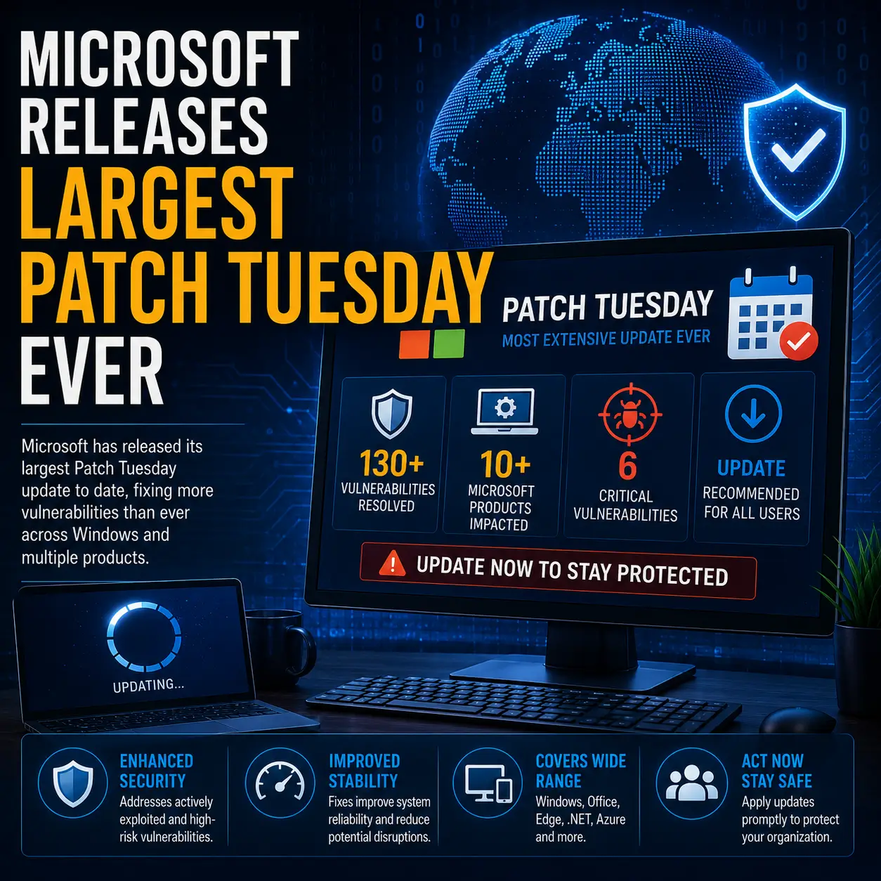 Microsoft Releases Largest Patch Tuesday Ever